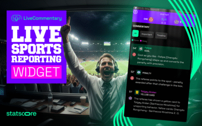 Live sports reporting reinvented with LiveCommentary Widget